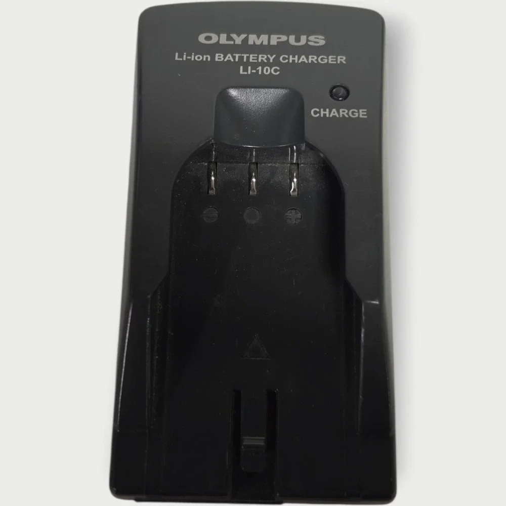 OLYMPUS LI-Ion Battery Charger & Cord for LI-10C TESTED WORKS